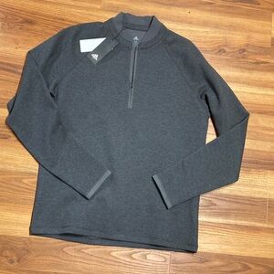 Adidas Performance Adi Club Sweat Men Sz M Grey Golf Jumper Pullover Sweater NWT